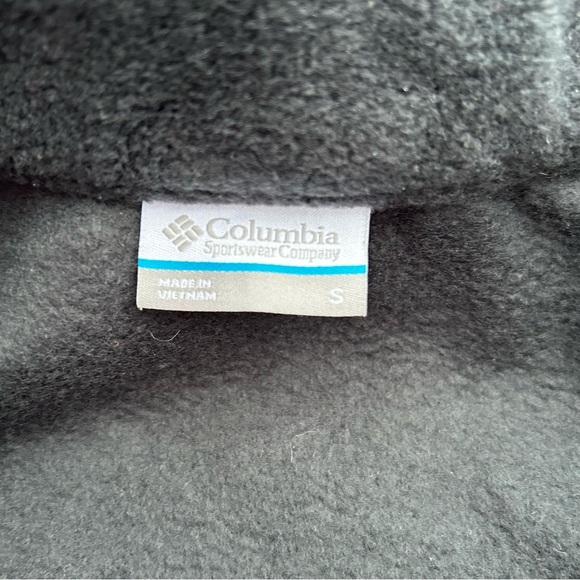 Columbia Black Fleece Full Zip Outerwear Layering Vest Size Small - Picture 3 of 4